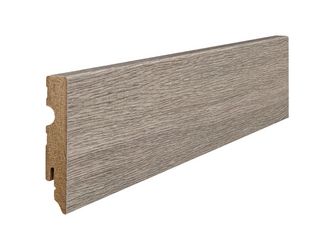 Stecksockelleiste 15x80mm 2,2m MDF Eiche Contura steingrau