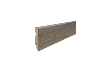 Stecksockelleiste 15x80mm 2,2m MDF Eiche Eleganza antikgrau