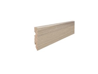 Stecksockelleiste 15x80mm 2,2m MDF Eiche Emilia samtgrau Nässeschutz