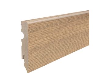 Stecksockelleiste 15x80mm 2,2m MDF Eiche Flavia natur