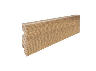 Stecksockelleiste 15x80mm 2,2m MDF Eiche Flavia natur Nässeschutz