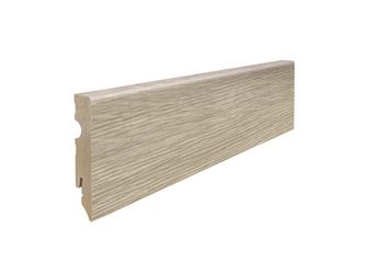Stecksockelleiste 15x80mm 2,2m MDF Eiche Torri grau