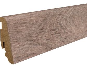 Stecksockelleiste 16x58mm 2,2m Disano Cube Eiche Victoria geräuchert