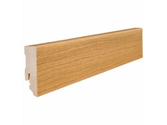 Stecksockelleiste 16x58mm 2,2m Eiche astig furniert matt