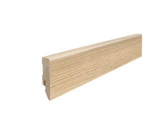 Stecksockelleiste 16x58mm 2,2m MDF Eiche Breda puro / Kastanie Varese