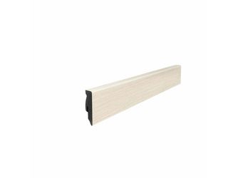 Stecksockelleiste 16x58mm 2,2m MDF Eiche Emilia weiß