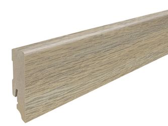 Stecksockelleiste 16x58mm 2,2m MDF Eiche Quebec alabaster