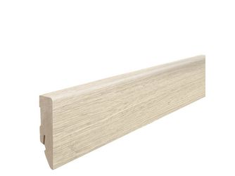 Stecksockelleiste 16x58mm 2,2m MDF Eiche Sheffield cremeweiß