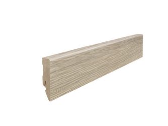 Stecksockelleiste 16x58mm 2,2m MDF Eiche Torri grau
