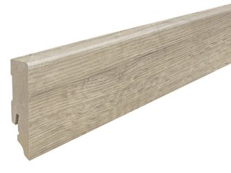 Stecksockelleiste 16x58mm 2,2m MDF Eiche Whistler kieselgrau