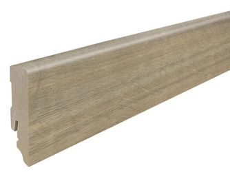 Stecksockelleiste 16x58mm 2,2m MDF Gebirgseiche greige