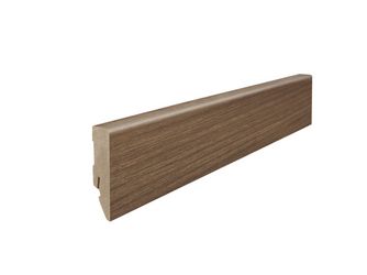 Stecksockelleiste 16x58mm 2,2m MDF Nussbaum Vario