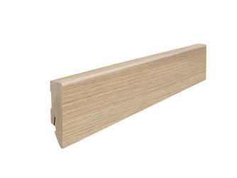 Stecksockelleiste 16x58mm 2,2m MDF Silberahorn Vario
