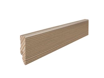 Stecksockelleiste 16x58mm 2,2m Tanne pastellgrau str. furniert matt