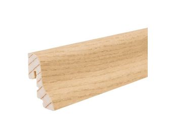 Stecksockelleiste 19x39mm ges. 2,5m Eiche invisible furniert matt
