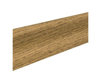 Stecksockelleiste 19x39mm ges. 2,5m Eiche samtbraun furniert matt