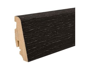 Stecksockelleiste 19x58mm 2,2m Achateiche str. furniert matt