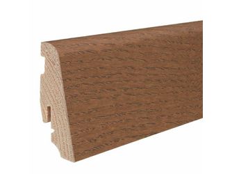 Stecksockelleiste 19x58mm 2,2m Bernsteineiche furniert matt