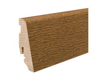 Stecksockelleiste 19x58mm 2,2m Bernsteineiche str. furniert matt