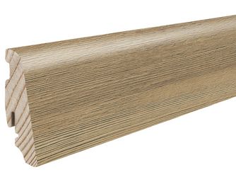 Stecksockelleiste 19x58mm 2,2m Disano Berglärche cognacbraun Nässeschutz