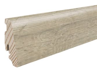 Stecksockelleiste 19x58mm 2,2m Disano Eiche Whistler kieselgrau Nässeschutz
