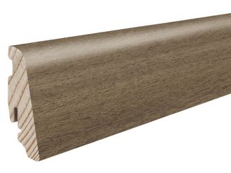 Stecksockelleiste 19x58mm 2,2m Eiche Provence schokobr.Nässeschutz