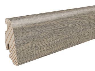 Stecksockelleiste 19x58mm 2,2m Eiche Quebec altbraun Nässeschutz