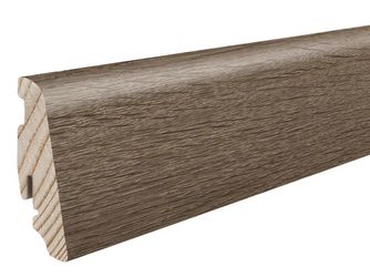 Stecksockelleiste 19x58mm 2,2m Eiche Victoria geräuchert Nässesch.
