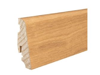 Stecksockelleiste 19x58mm 2,2m Eiche furniert seidenmatt