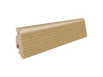 Stecksockelleiste 19x58mm 2,2m Eiche invisible str. furniert matt