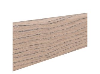 Stecksockelleiste 19x58mm 2,2m Eiche tabakgrau furniert matt