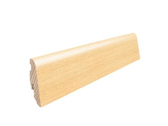 Stecksockelleiste 19x58mm 2,2m Esche invisible str. furniert matt