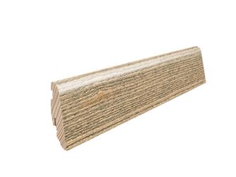 Stecksockelleiste 19x58mm 2,2m Esche tabakgrau str. furniert matt