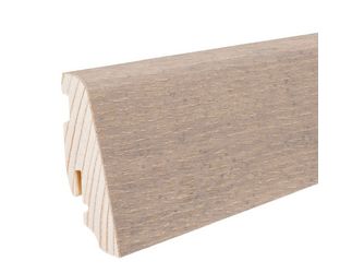 Stecksockelleiste 19x58mm 2,2m Raucheiche puroweiß furniert matt