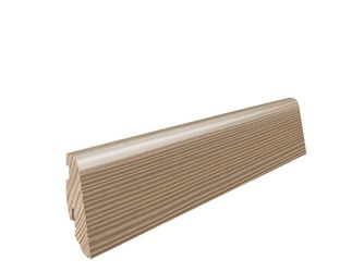 Stecksockelleiste 19x58mm 2,2m Tanne pastellgr. str. furniert matt