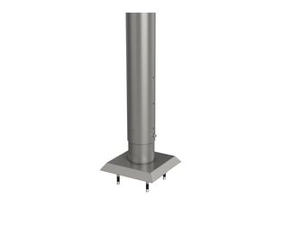 Steher Für Sichtschutz zum Andübeln 180cm höhenverstellbar quarzgrau- metallic 85x85x1870mm