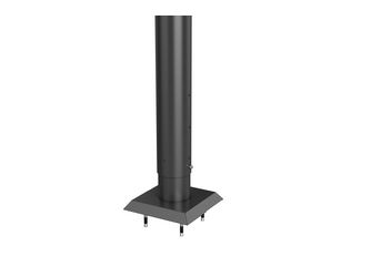 Steher Für Sichtschutz zum Andübeln 90cm höhenverstellbar dunkelgrau- metallic 85x85x965mm