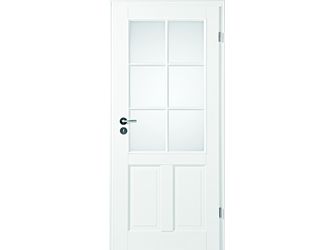 Zimmertür Lack Weiß ähnlich RAL 9010 Klar LA-6G/9G Klar MDF "Britt"