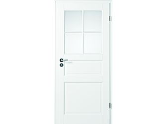 Zimmertür Lack Weiß ähnlich RAL 9010 Klar 1/3 LA-4G Klar MDF "Kirsten" Zimmertür Lack Weiß ähnlich RAL 9010 Klar 1/3 LA-4G Klar MDF "Kirsten"