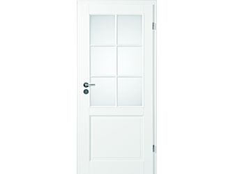 Zimmertür Lack Weiß ähnlich RAL 9010 Klar LA-6G Klar MDF "Kirsten"