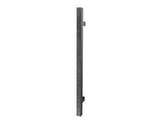 Stoßgriff für Haustür eckig 30x30mm, L 1600mm, LA 1430mm, Schwarz patiniert, inkl. BM