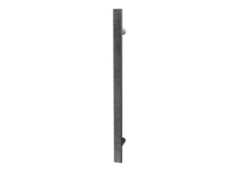 Stoßgriff für Haustür flach 40x10mm, L 1600mm, LA 1430mm, Schwarz patiniert, inkl. BM