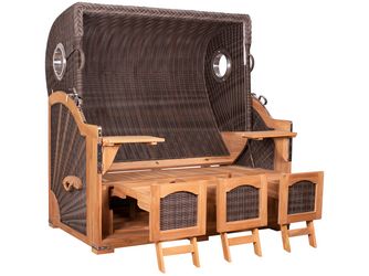 Strandkorb PURE® Seemöwe XXL PE stone grey