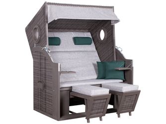Strandkorb PURE® Wave XL PE grey Design 484