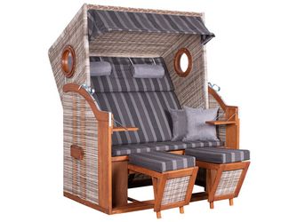 Strandkorb PURE® Wave XL PE seashell Des. 402