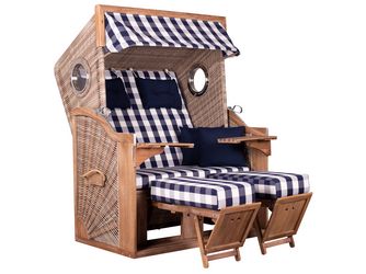 Strandkorb TRENDY PURE Greenline 135XL PE ant. wh. Des. 743