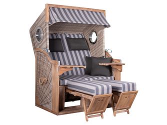 Strandkorb TRENDY PURE Greenline 135XL PE ant. wh. Design 755