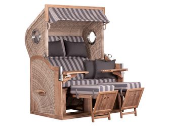 Strandkorb TRENDY PURE Greenline 175XL PE ant. wh. Des. 755