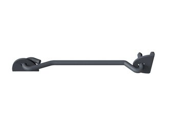 Sturmhaken Ovado, verz., graphitgrau beschichtet, Länge 233mm, Haken Ø8mm Sturmhaken Ovado, verz., graphitgrau beschichtet, Länge 233mm, Haken Ø8mm