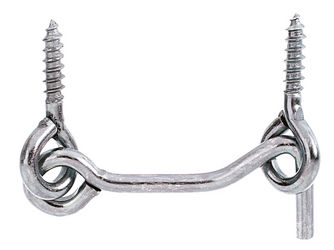 Sturmhaken, m.Öse, disp., z.Einschrauben, Haken 60xØ4mm, Karte à 1 St. Sturmhaken, m.Öse, disp., z.Einschrauben, Haken 60xØ4mm, Karte à 1 St.